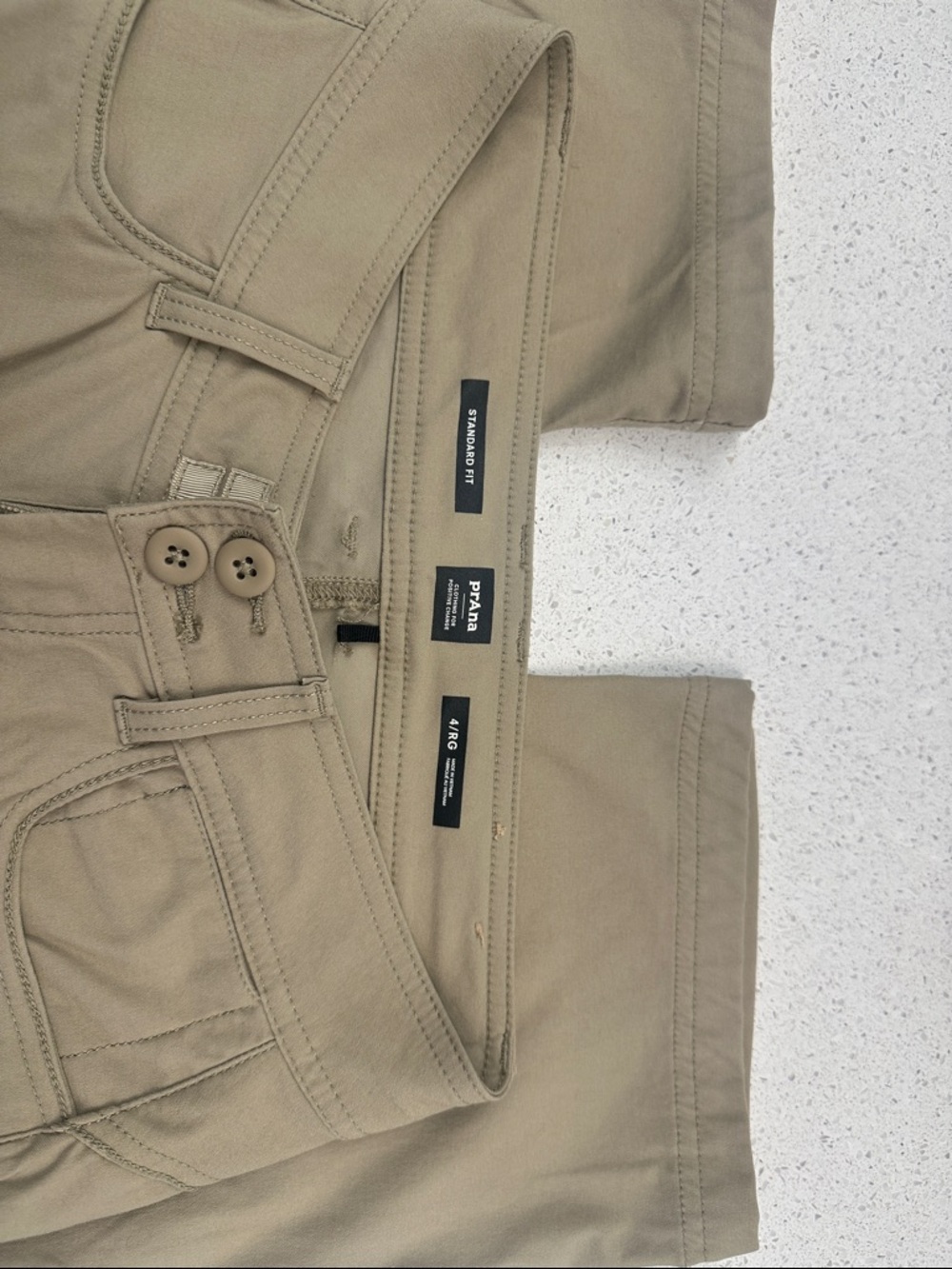 prAna Halle 2 Tan Performance Stretch Pants Size 4 - Picture 2 of 5